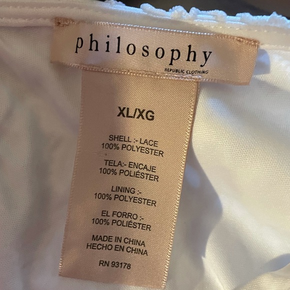 NWOT, Philosophy, beautiful, detailed, lined top. - Picture 5 of 5